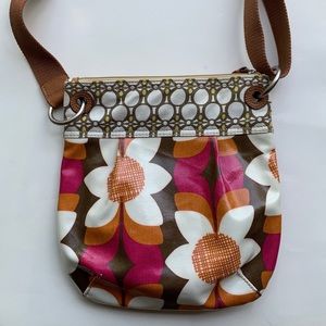 Vintage Fossil Floral Printed Purse